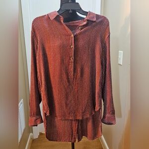 Anthropologie Isadora Button Front/Back Tunic Size Large